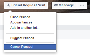 How to Cancel a Friend Request on Facebook